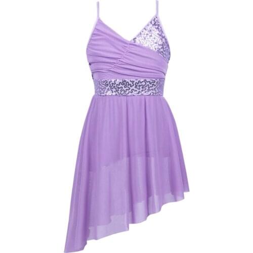 Kids Teens Shiny Sequin Camis Latin Dress Set Girls Gymnastics Shorts Suits Lyrical Contemporary Ballet Dance Costume