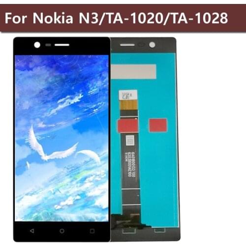 For Nokia N3 LCD Display TA-1020 TA-1028 TA-1032 TA-1038 LCD Display Screen Touch Digitizer Replacement Parts 5.0"