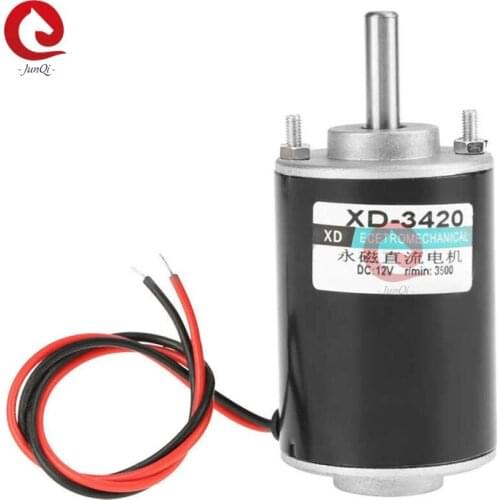 12V/24VDC CW/CCW 3420 Permanent Magnet DC MOTOR , 30W High Speed Universal Adjustable revering Motor