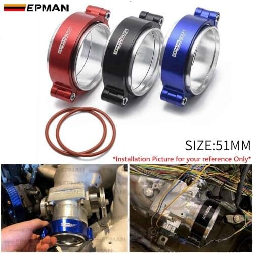 Epman HD Exhaust V-band Clamp System Assembly Anodized Clamp For 2" OD Exhaust Downpipe Turbo Dump Pipe EPKKA51