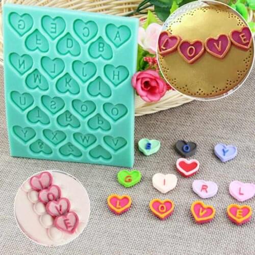 Cake Mould Alphabet Letter Alphabet English Letter Silicone Mold Fondant 3D