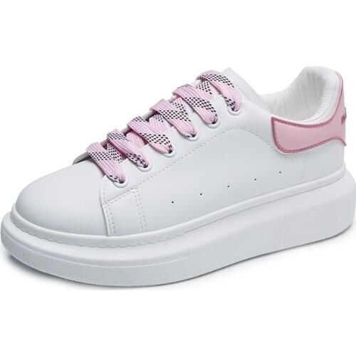 Tenis Feminino Female Casual Vulcanized Shoes Women Flats Leather Sneakers Women Zapatos Ladies Platform Chunky Footwear