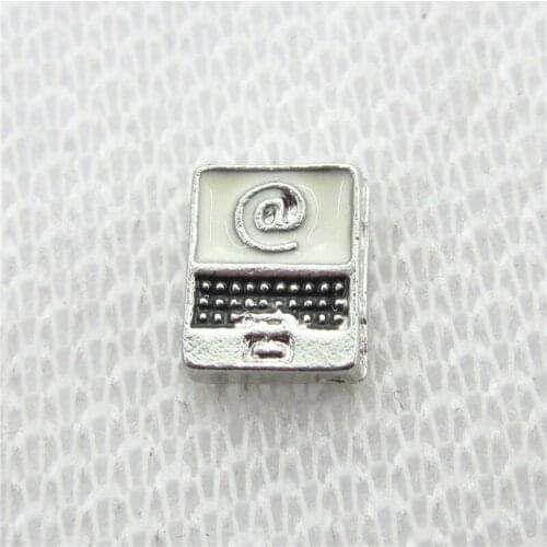 Hot Selling 20pcs/lot Computer Floating Charms Living Glass Memory Floating Lockets DIY Jewelry Charms Fashion Accessories