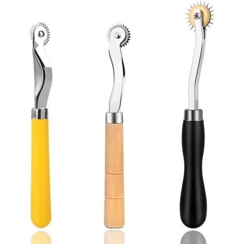 LMDZ 3 Pcs Edge Pattern Tracing Wheel Tailor Stitch Marker Sewing Tool Kit Stitch Marker Tracing Wheel Sewing Tool