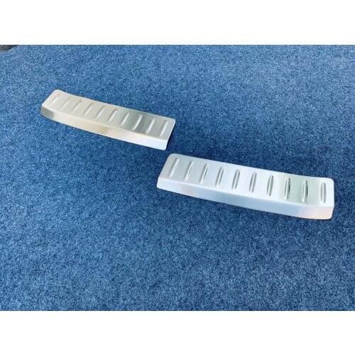 Stainless Steel Rear Bumper Foot Plate Cover Trunk Sill Guard for Toyota Venza 2020 2021