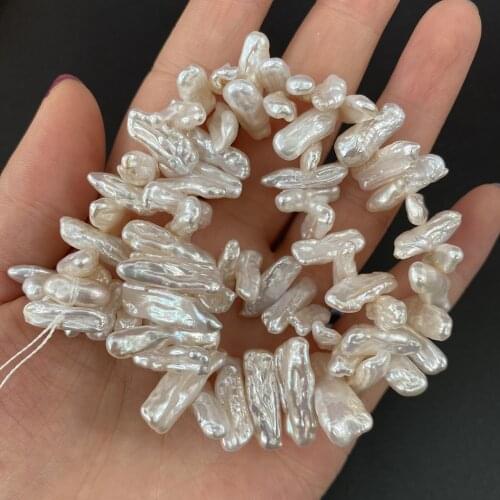 New Hight Quality Natural Freshwater Pear Beads Irregular for DIY Necklace Bracelet Jewelry Accessories Making Size 5x20-6x22mm