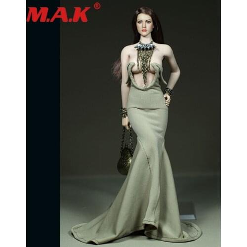 1:6 Scale Woman Fishtail Skirt Long Dress Asura Clothes Model For 12" Big Bust Female Dolls Toy Gift Customed