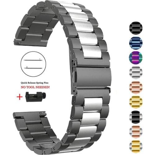 Band for HUAWEI WATCH GT2/GT2e 46mm 42mm Strap Bracelet Stainless steel metal Wrist Band for HONOR Magic2 Watchbands 20mm 22mm