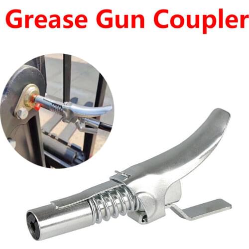 Grease Coupler Lock Pliers High Pressure Grease Fitting Double Handle Grease Filling Head Self-Locking Grease Mouth Grease Gun