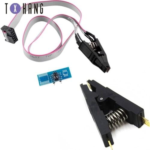 SOIC8 SOP8 Test Clip For EEPROM 93CXX/25CXX/24CXX in-circuit programming on USB Programmer TL866CS TL866A EZP2010