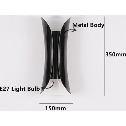 SGROW Modern E14 LED Bulb Iron Wall Lamp for Living Room Bedroom Lighting Fixtures Aisle Entrance Restaurant Wall Sconce Lampara