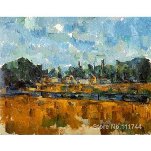 Modern painting Riverbanks Paul Cezanne artwork for sale Handmade High quality