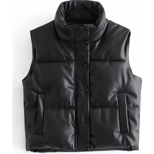 TRAF Women's Leather Vests