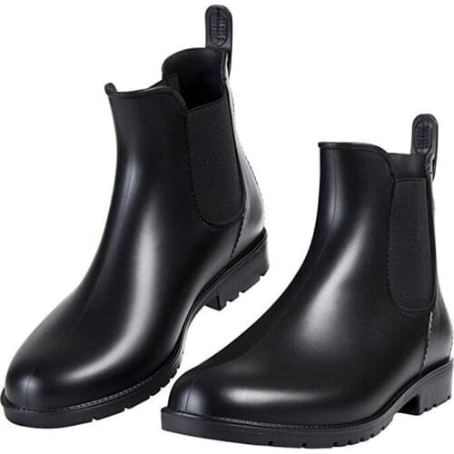 Chelsea Womens PVC Rain Boots Short Tube Anti Slip Water Shoes Spring and Autumn Rain Shoes Rain Boots Women
