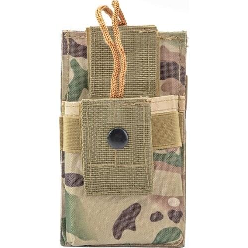 Outdoor multifunctional walkie talkie bag Molle tactical walkie talkie bag outdoor sports camouflage accessory bag