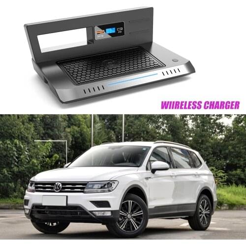 Charging Phone Holder- Mobile Adapter Wireless Car Charger for Volkswagen-Tiguan L 2017-2018