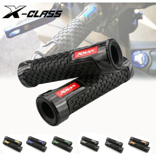 Motorcycle Hand Grips Handle Bar Protectors 7/8" 22mm CNC Aluminum Rubber Gel Guards Red Blue Black for Yamaha XMAX 250 300 400