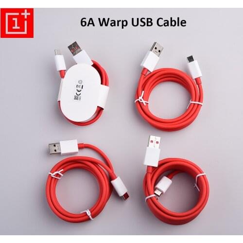 1/1.5/2/3M One plus 6A Warp Charger USB Cable Fast Dash Quick Charging Type-C Data Cable For Oneplus 1+ 3T 5 5T 6 6T 7 7T 8 Pro