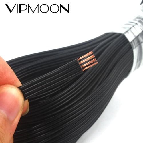 1~100 meters 4pin 4 PIN 22 AWG Extension Electric Wire Cable Led Connector For 5050 3528 RGB CCT LED Stirp Light Black Color