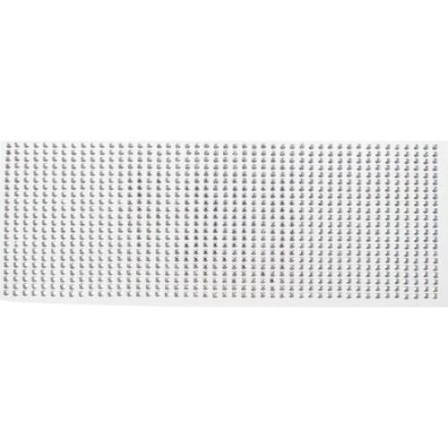 1 Sheet 4mm Self Adhesive Beads Crystals Rhinestones Strip DIY Car Nail Art Decal Silver