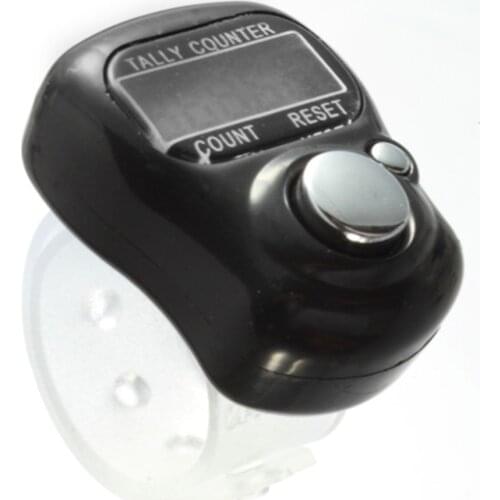 1pc Finger Tally Counter Finger Clicker Mini 5 Digit LCD Electronic Digital Golf Sports Hand Held Ring Tally Counter