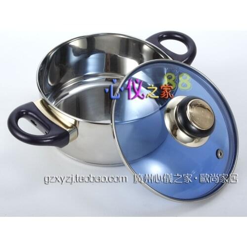 16cm 316 stainless steel soup pot baby milk pot