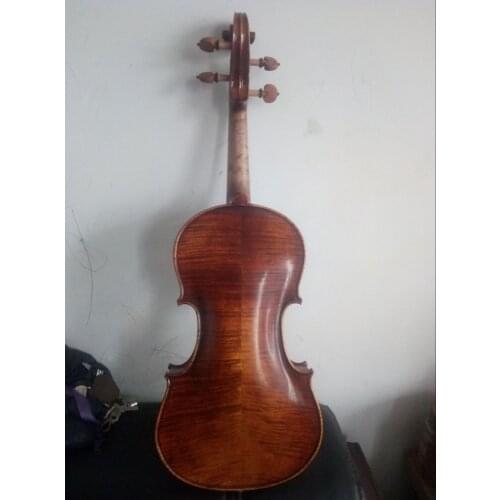 4/4 violin baroque style full hand made flamed maple back Ba8