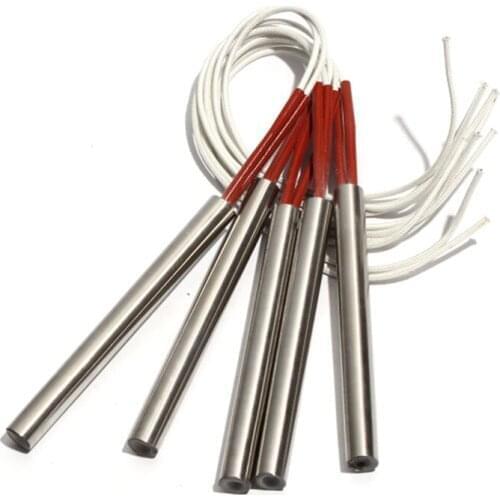 5PCS 15mm Diameter 165~185mm Length Electric Heating Tube 304SUS Cartridge Heater Rod 770/800/820/850/870W Resistance Element