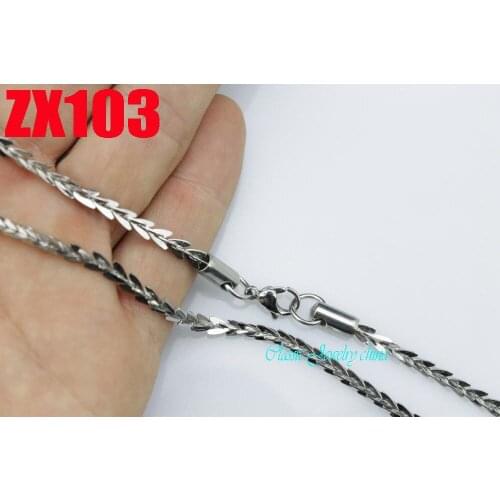 600mm 23.4Inch arrow shape stainless steel necklace womens fashion jewelry 20pcs ZX103