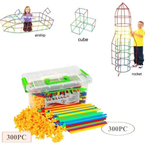 600pcs/set DIY Childrens Tent Toy Building Making Toy Kits Gifts Construction Fort Assembling Building Blocks Indoor Outdoor 5
