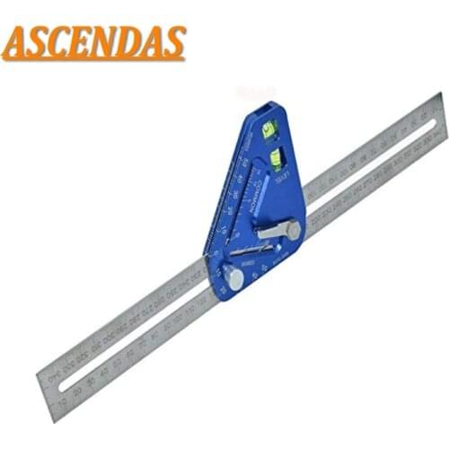 ASCENDAS Multifunctional Woodworking Triangle Ruler Angle Ruler Revolutionary Carpentry Tool Measuring Tools CS-046