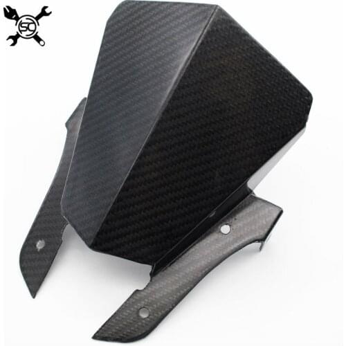 Free Shipping Carbon Fibre Motorcycle Windshield WindScreen Visor Viser Fit For YAMAHA MT-07 MT07 FZ07 2013 2014 2015 2016