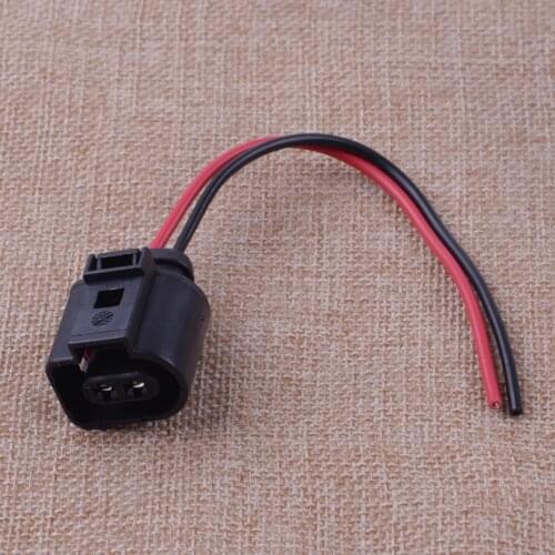 CITALL 2 Pin Fog Light Lamp Wiring Plug Pigtail Connector for Audi A6 Allroad Quattro VW Jetta Golf GTI MK4 Passat 1J0973722