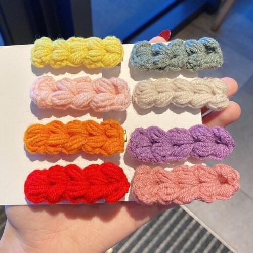 Children Cute Colorful Acrylic Love Ornament Hair Clips Girls Lovely Sweet Barrettes Hairpins Kids Fashion Hair Accessories