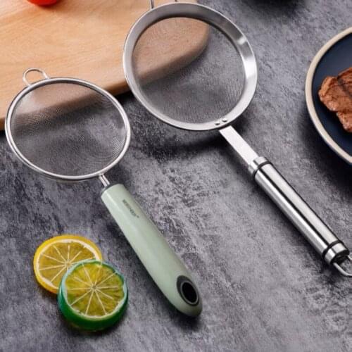Baby Food Filter Net Nltrafine Sieve Kitchen Household Funnel Spoon 304 Stainless Steel Egg Juice Bean Milk Separator Durable