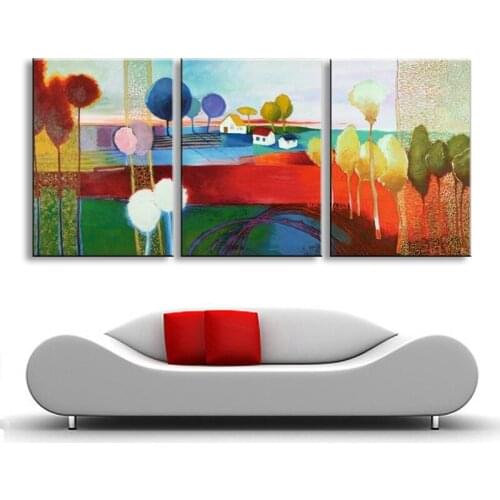 Oil painting Abstract oil painting hand painted landscape oil painting living room bedroom restaurant use Decorative DY-077