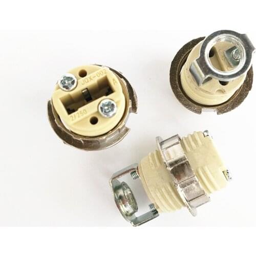 4 x G9 complete set lamp bases w ith fixing bracket LED socket 2-250V ceramic show lamp holder, free shipping