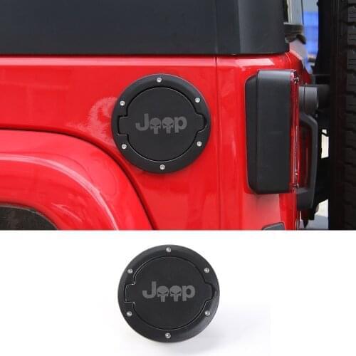 Tank Cover For Jeep Wrangler JK ABS Gas Lid Filler Cap Fuel Tank Cover For Wrangler JK 2007-2017 Unlimited Sport Sahara Rubicon