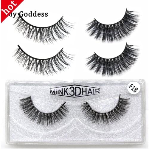 Mink false eyelashes with 1 pair packaging bulk 3d long wispy natural/Thick mink hair fake lashes Makeup Beauty Extension Tools