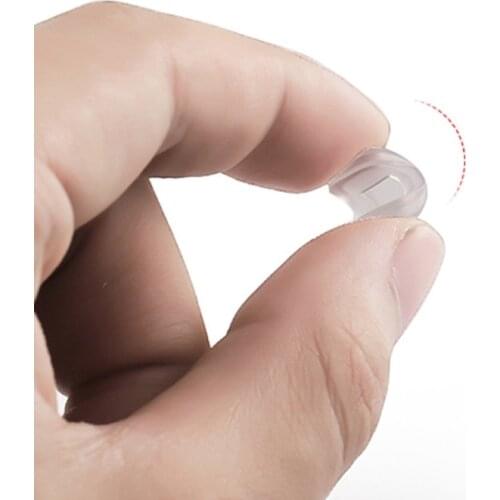 Q1FA 10 Pair Push-in Eyeglass Nose Pads Soft Silicone Air Cushion Glasses Replacement