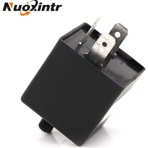 Nuoxintr 12V 3-Pins 0.02A to 20A Electronic LED Adjustable Flasher Relay For Turn Signal Light Blinker Fix Blinker Indicator