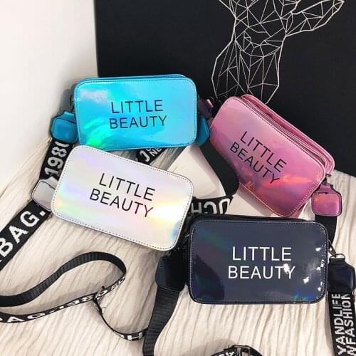 Womens Laser Handbags Purses Evening Clutch Bags Small Crossbody Bag for Women Chain Mini Sweet Candy Color Shoulder Bag