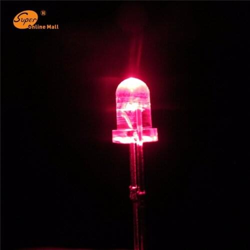1000pcs 3MM RED LED DIODE leds Round Top Urtal Bright Light Bulb Led Lamp 3MM Emitting Diodes Electronic Components