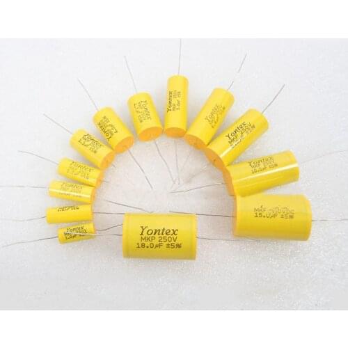 2pcs 1.0uF-4.0uF 250V Speaker Frequency Divider Amplifier Crossover Loudspeakers Filter Circuit Non-Polarity Capacitor