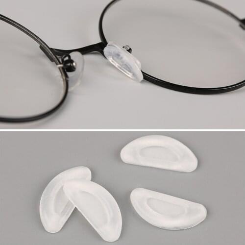 5 Pair Thin Glasses Nose Pads Adhesive Silicone Nose Pads Non-slip White Thin Nosepads for Glasses Eyeglasses Sunglasses