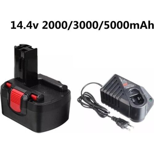 14.4V 2000mAh 3000mah 5000mah Ni-CD Rechargeable Power Tool Battery For Bosch BAT038 15614 1661 1661K 22614 23614 32614 33614