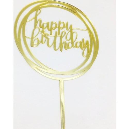 Happy Birthday Acrylic Cake Topper /Birthday Party Cake Topper /Baby Shower Cake Topper First Birthday Cake Stand