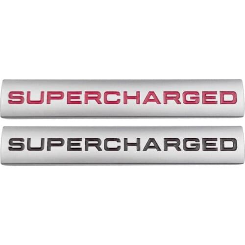 Car Accessories Auto Supercharged Metal Sticker for Dodge Nissan Land Crusier Toyota Mitsubishi Renault Land Rover Leuxs Emblem