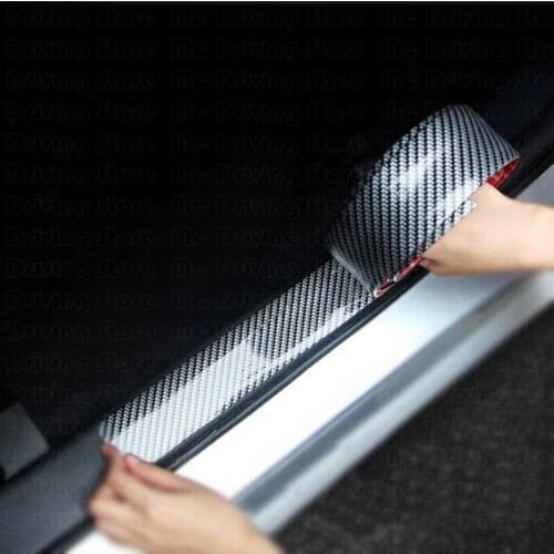 Car Stickers Carbon Fiber Styling Door Sill Body Protector Goods For BMW Audi a3 Ford Focus Opel astra golf 4 5 etc Accessories