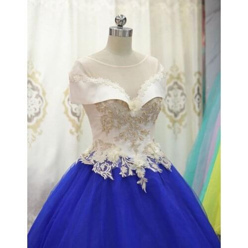100%real royal blue embroidery rococo ball gown court medieval dress renaissance Gown queen Victorian /Marie/drama/ball gown